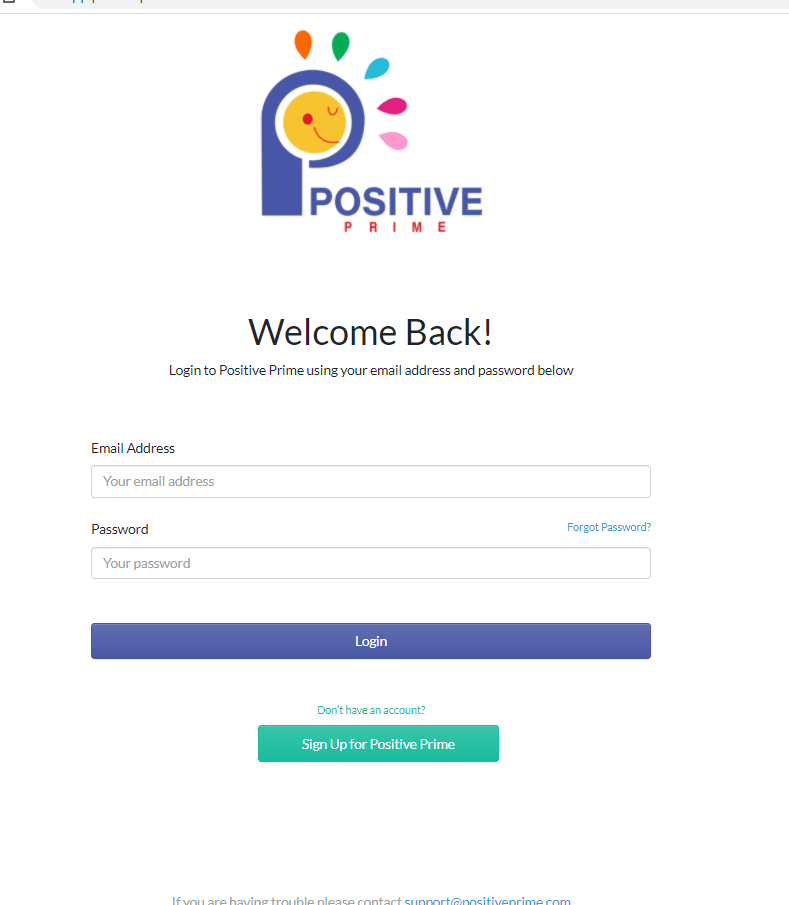 log in positive prime-min